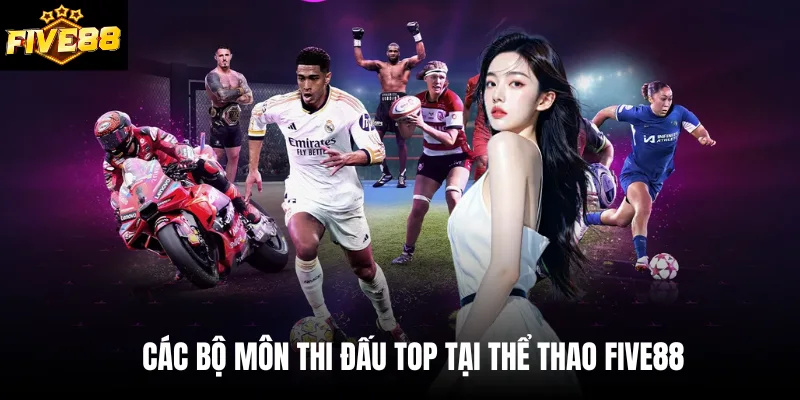 Các bộ môn thi đấu top tại thể thao Five88